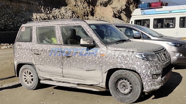 Mahindra TUV300 Facelift Spotted Front Design Leaked CarWale