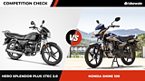 Hero Splendor Plus Xtec 2.0 vs Honda Shine 100 – Competition Check