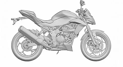 Kawasaki patents new 250cc single-cylinder naked motorcycle Kawasaki patents new 250cc single-cylinder naked motorcycle