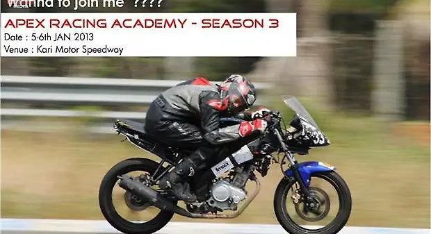 Third edition of Apex Racing riding school to be held on 5th and 6th January Third edition of Apex Racing riding school to be held on 5th and 6th January