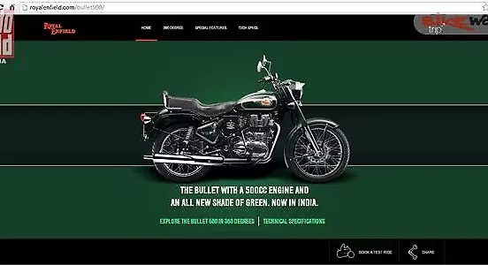 Royal Enfield updates official website with information on Bullet 500 Royal Enfield updates official website with information on Bullet 500