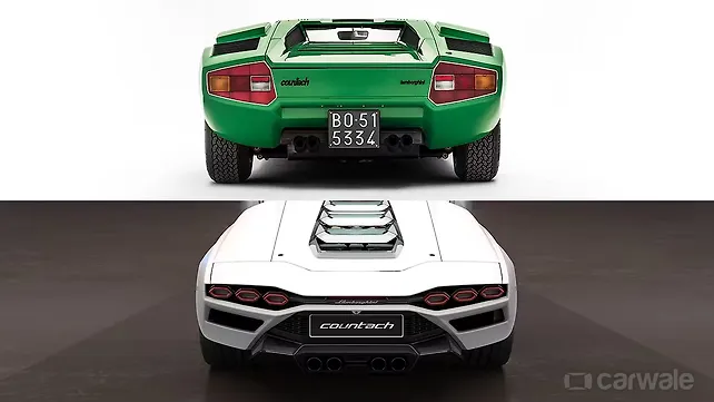 The landscape behind the Lamborghini The landscape behind the Lamborghini