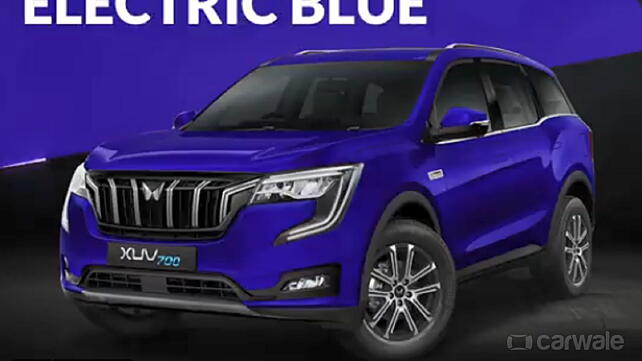 xuv 700 electric blue colour