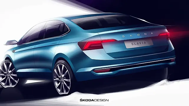 Skoda Slavia Rear View Skoda Slavia Rear View