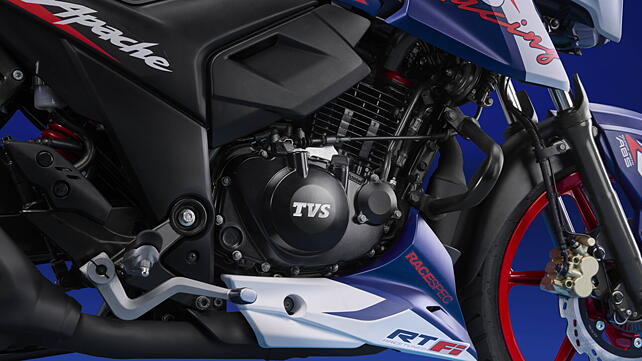 TVS Apache RTR 165RP Engine From Right
