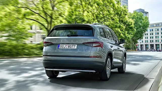 Skoda Kodiaq Petrol BS6 Rear View Skoda Kodiaq Petrol BS6 Rear View