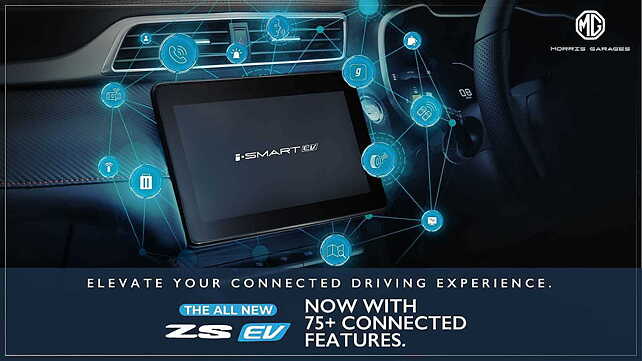 MG ZS EV Facelift Infotainment System