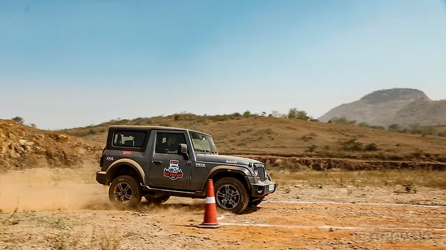 Mahindra Thar Three quarters front right Right front three quarters