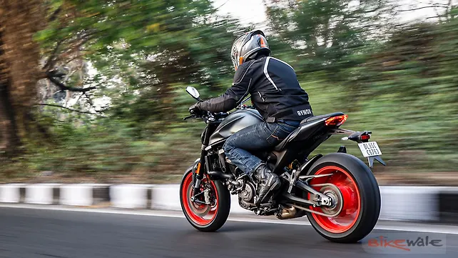 Ducati Monster BS6 action Ducati Monster BS6 action
