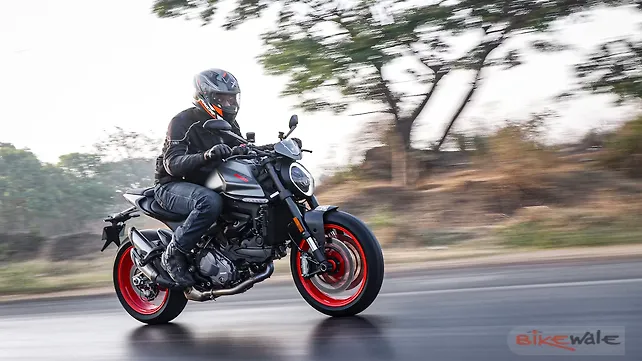Ducati Monster BS6 action Ducati Monster BS6 action