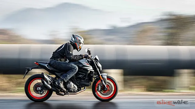 Ducati Monster BS6 action Ducati Monster BS6 action