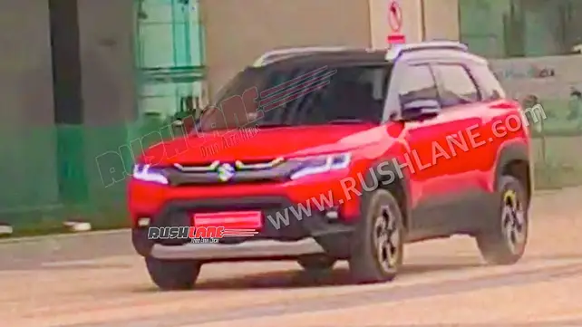 Maruti Suzuki 2022 Vitara Brezza Left Front Three Quarter Maruti Suzuki 2022 Vitara Brezza Left Front Three Quarter