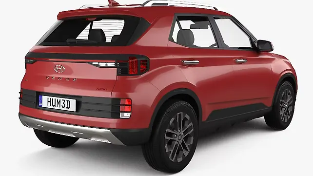 Hyundai Venue Facelift Right Rear Three Quarter Hyundai Venue Facelift Right Rear Three Quarter