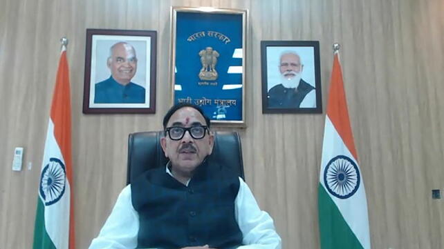 Dr Mahendra Nath Pandey, Minister of Heavy Industries, Government of India 