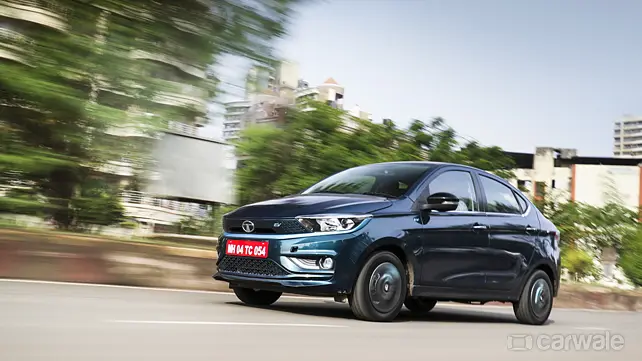 Tata Tigor EV three-quarter front left Three quarters front left