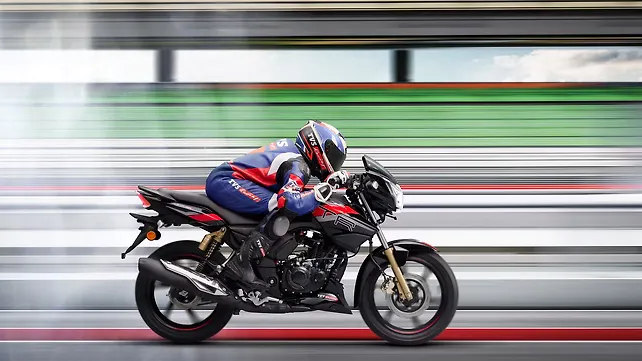 TVS Apache RTR 180 Right side view TVS Apache RTR 180 Right side view