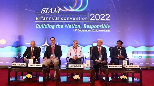 Industry leaders at the 62nd Annual Convention of the Society of Indian Automobile Manufacturers Industry leaders at the 62nd Annual Convention of the Society of Indian Automobile Manufacturers