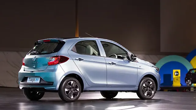 Tata Tiago EV Left Rear Three Quarter Tata Tiago EV Left Rear Three Quarter