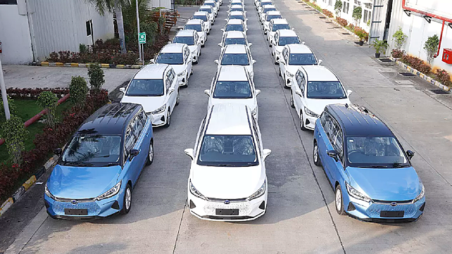 BYD Electric Cars ready To Be Dispatched