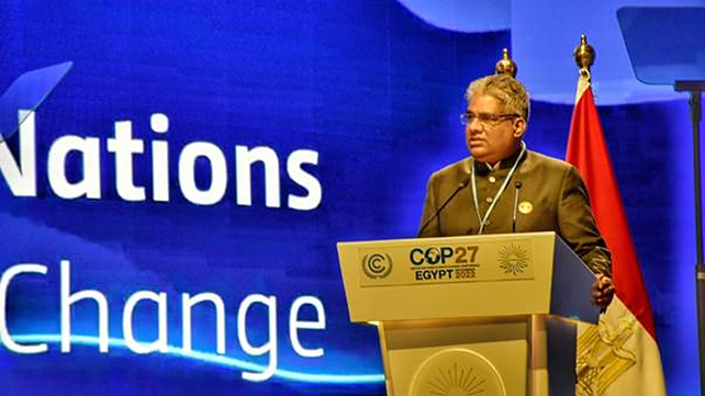 Minister Bhupender Yadav at COP27