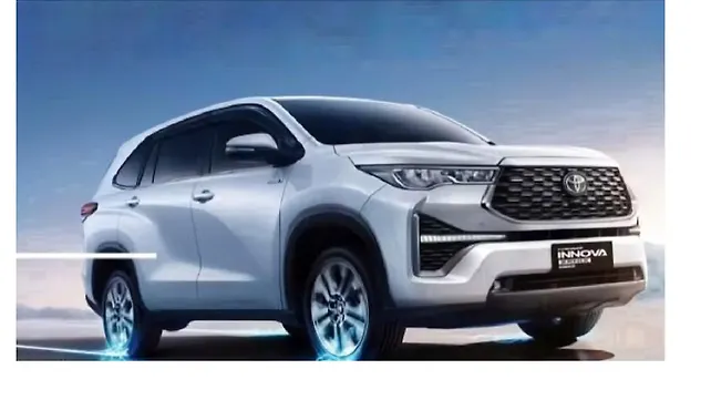 Toyota Innova Hycross Right Front Three Quarter New Toyota Innova Hycross exterior design leaked forward of debut