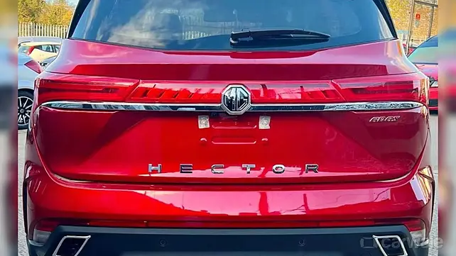 MG Hector Facelift Rear View MG Hector Facelift Rear View