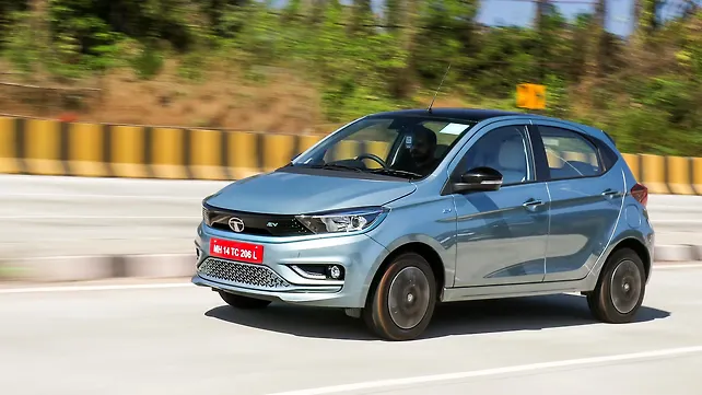 Tata Tiago EV Left Front Three Quarter