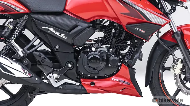 TVS Apache RTR 160 Engine From Right