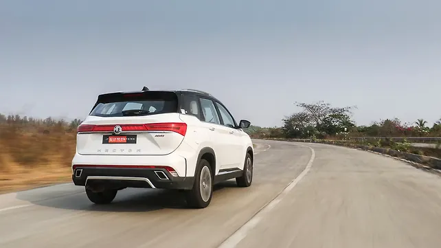 MG Hector Right Rear Three Quarter