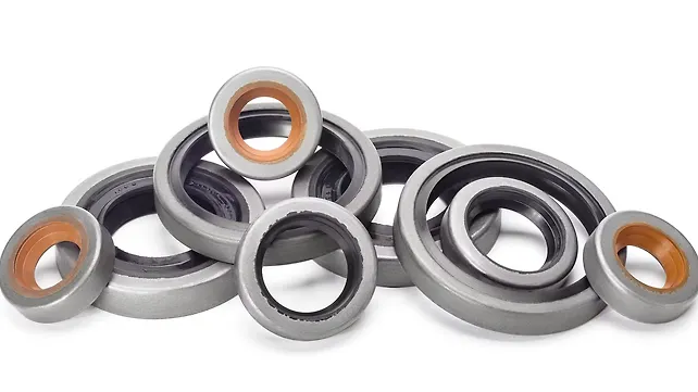 Rubber reinforced oil seals for vehicle engines