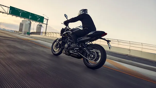 Triumph Street Triple RS Left Rear Three Quarter Triumph Street Triple RS Left Rear Three Quarter