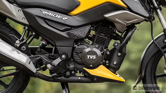 TVS Raider 125 Engine From Left