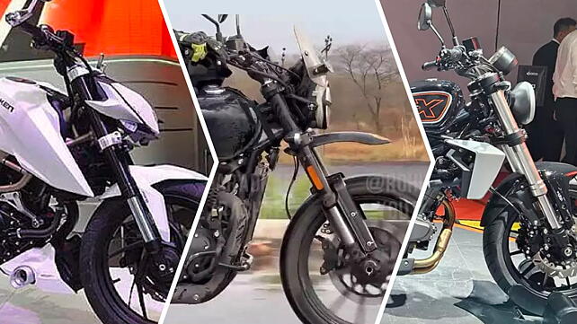 Upcoming TVS, Hero-Harley, and Bajaj-Triumph motorcycles in the above 250 cc category