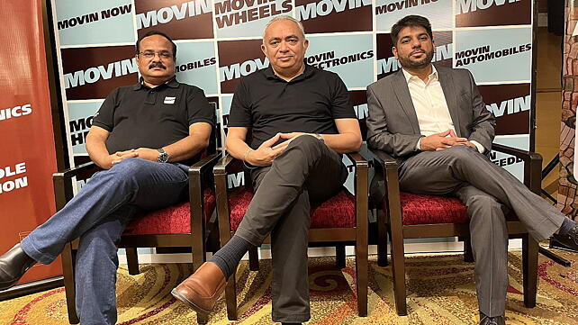 Caption left to right Anil Seshagiri, VP Operations, JB Singh, Director, Sudipto Roy, VP Commercials of MOVIN Express at the launch of Chennai Hub