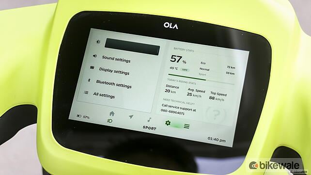 OLA S1 Air TFT / Instrument Cluster
