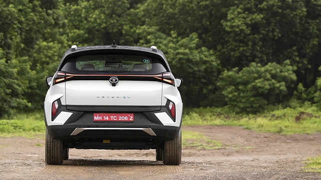 Tata Nexon EV Facelift Rear View Tata Nexon EV Facelift Rear View