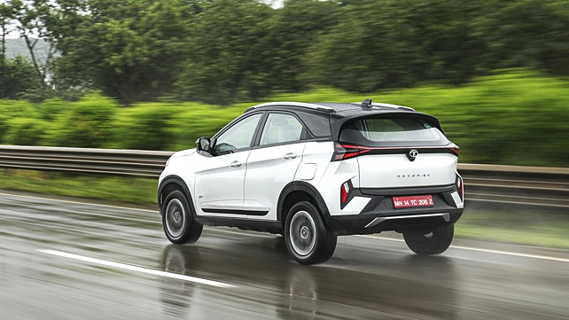 Tata Nexon EV Facelift Right Rear Three Quarter