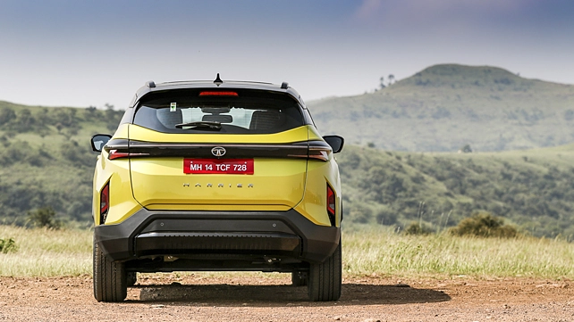 Tata Harrier Rear View Tata Harrier Rear View