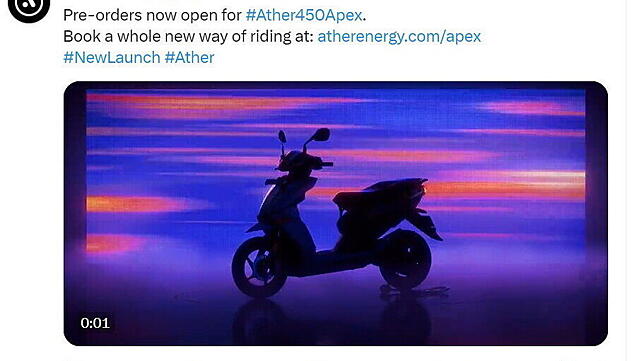 Ather 450 Apex Left Side View