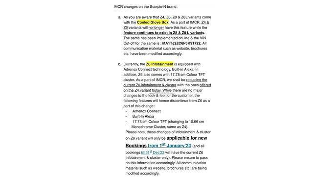 Mahindra Scorpio N feature list revised CarWale