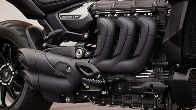 Triumph Rocket 3 Engine From Left