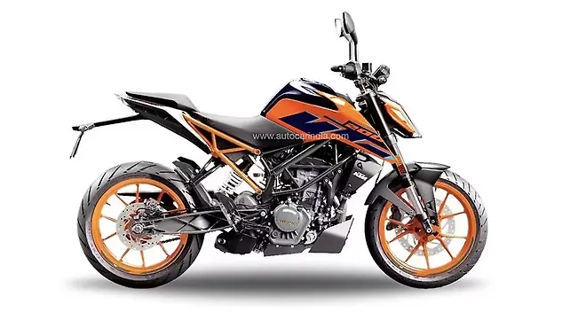 KTM 200 Duke Right Side View KTM 200 Duke Right Side View