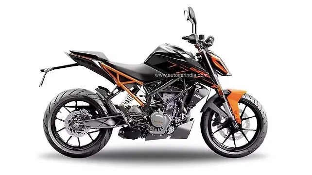 KTM 200 Duke Right Side View KTM 200 Duke Right Side View