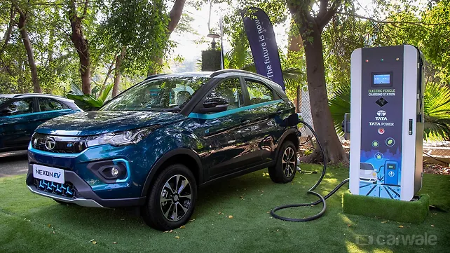 Tata Nexon EV Exterior Front Left Three-Quarter Tata Nexon EV Exterior Front Left Three-Quarter