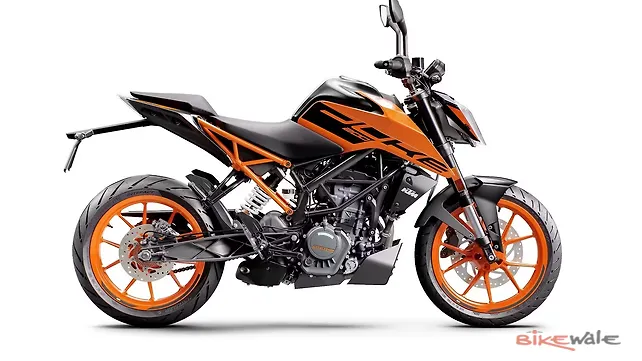 KTM 200 Duke Left Side View KTM 200 Duke Left Side View