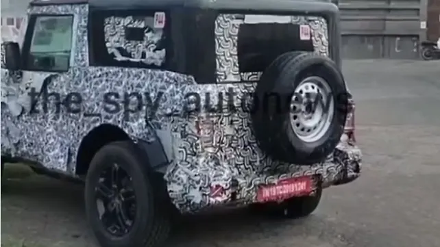 Mahindra New Thar BS6 Rear view Mahindra New Thar BS6 Rear view
