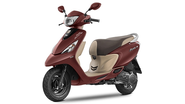 Tvs Zest 110 Bs6 Offered In Six Colours In India Bikewale