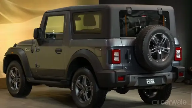 Mahindra New Thar BS6 left rear three quarter Mahindra New Thar BS6 left rear three quarter