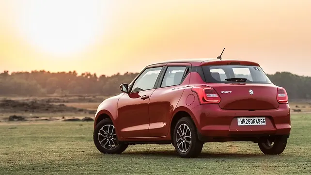 Maruti Suzuki Swift Left Rear Three Quarter Maruti Suzuki Swift Left Rear Three Quarter