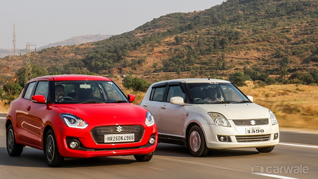 Maruti Suzuki Swift avant droit trois quart